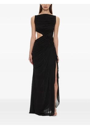 Christopher Esber Theia Squared ruched cutout dress - Black