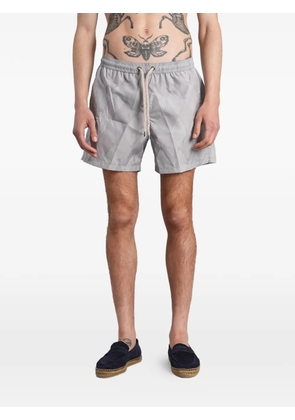 Ballantyne argyle-pattern swim shorts - Grey