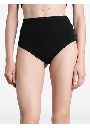 Laneus high-waisted knitted briefs - Black