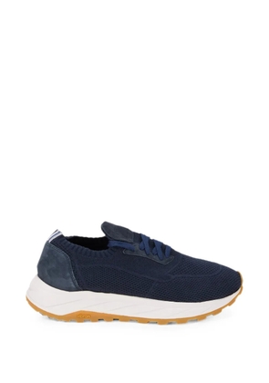 Fedeli mesh-knit panelled sneakers - Blue