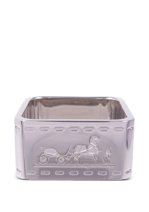 Hermès Pre-Owned engraved scarf ring - Silver