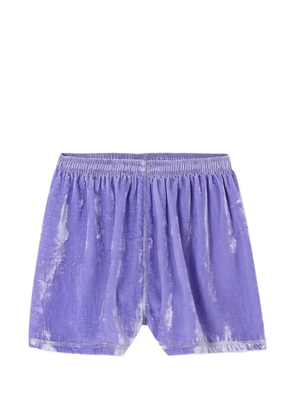 American Vintage Ankaz velvet shorts - Purple
