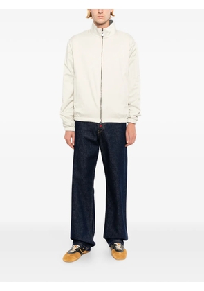 Kiton zip-up high-neck jacket - Neutrals