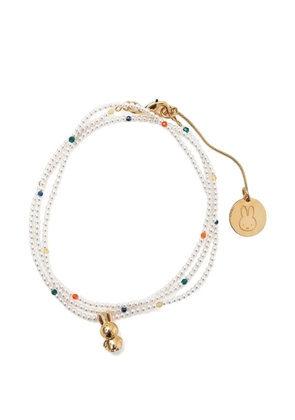 Andres Gallardo x Miffy faux-pearl necklace - Gold