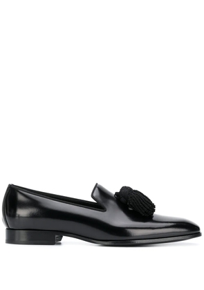Jimmy Choo Foxley tassel-detail leather loafers - Black