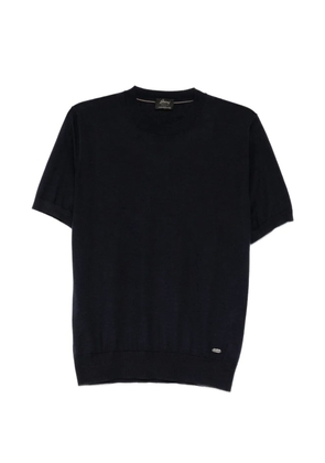 Brioni short-sleeve knitted T-shirt - Blue
