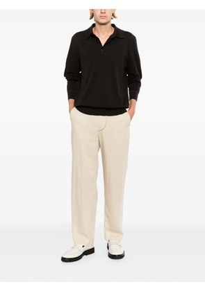 Brioni Sea Island piqué cotton polo shirt - Brown