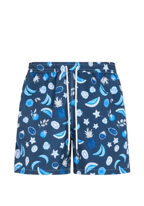 Fedeli fruit-print swim shorts - Blue