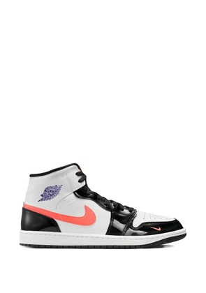 Jordan Air Jordan 1 Mid mismatch swoosh sneakers - White