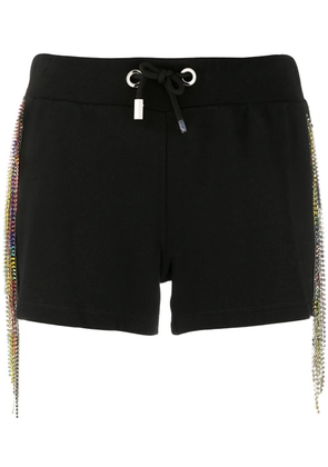 Philipp Plein logo drawstring shorts - Black