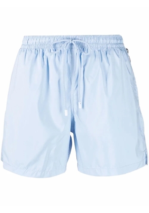 Fedeli drawstring-fastened swim shorts - Blue