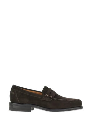 Loake suede penny loafers - Brown