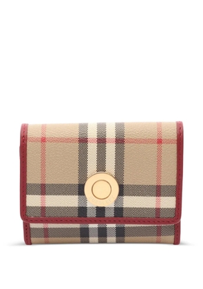 Burberry Pre-Owned 2020s Nova check trifold wallet - Neutrals