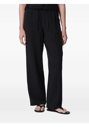 DUNST drawstring-waist trousers - Black