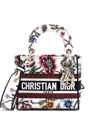 Christian Dior Pre-Owned Lady D-Lite Bag Embroidered Canvas Mini satchel - Multicolour