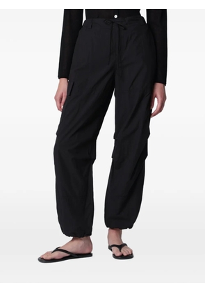 DUNST drawstring-waist cargo pants - Black