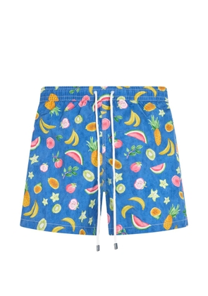 Fedeli fruit-print swim shorts - Blue