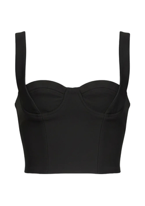 Marine Serre tailored structured strap top - Black