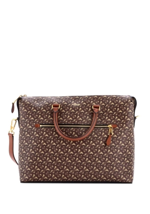 Burberry Pre-Owned Manchester Zip Briefcase Monogram E-Canvas business bag - Brown