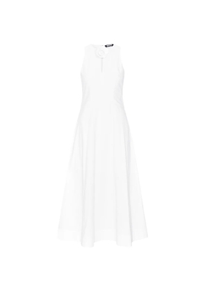 ROTATE BIRGER CHRISTENSEN sleeveless flower midi dress - White