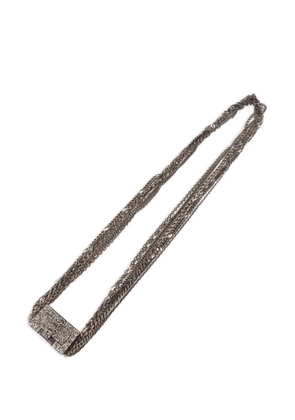 CHANEL Pre-Owned crystal multi-strand necklace - Grey