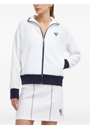 GUESS USA Mylah zip-up sweatshirt - White