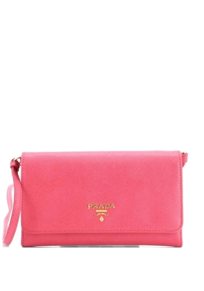 Prada Pre-Owned Wallet on Strap Saffiano Leather Small crossbody bag - Pink