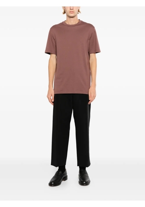Brioni gassed cotton T-shirt - Brown