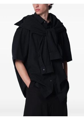 Maison MIHARA YASUHIRO gingham-check layered shirt - Blue