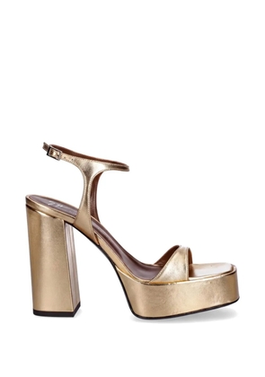 Giuseppe Zanotti Pat platform heeled sandals - Gold