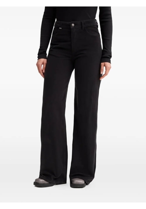 Benetton corduroy-texture trousers - Black