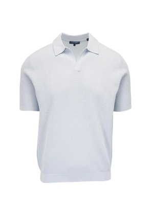Pya waffle-knit V-neck T-shirt - Blue