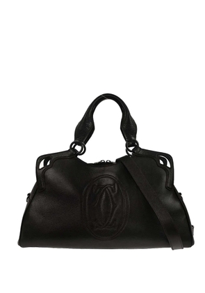 Cartier 2010s Marcello logo-embossed handbag - Brown