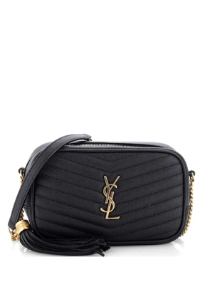 Saint Laurent Pre-Owned LouLou Matelasse Chevron Leather Mini crossbody bag - Black