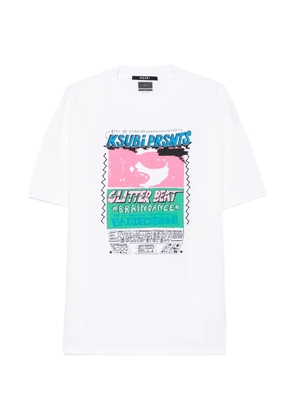 Ksubi Glitterbeat graphic-print boyfriend T-shirt - White