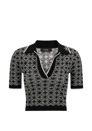 AMIRI MA Quad polo sweater - Black