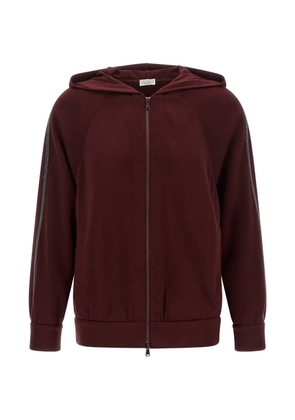 Brunello Cucinelli Monile-detail hoodie - Red