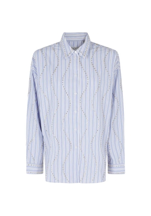 Essentiel Antwerp Jehlani stud-embellished shirt - Blue