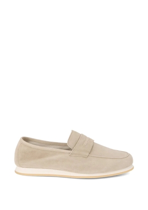 Fedeli slip-on leather loafers - Neutrals