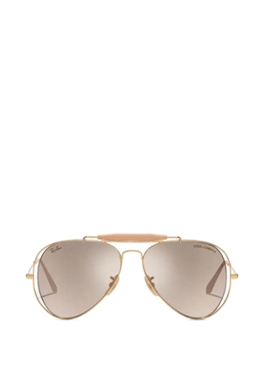 Dolce & Gabbana Eyewear x RAY-BAN aviator-frame sunglasses - Gold