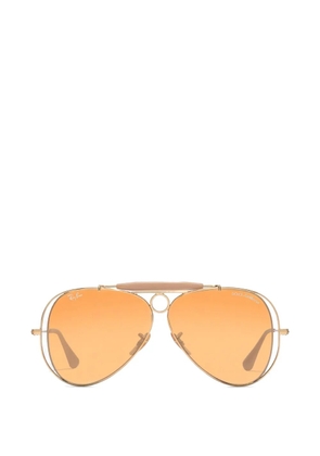 Dolce & Gabbana Eyewear x ray-ban double-frame pilot sunglasses - Gold