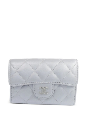 CHANEL Pre-Owned CC quilted card case - Grey