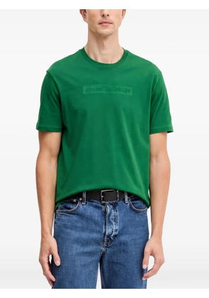 Armani Exchange logo-debossed T-shirt - Green
