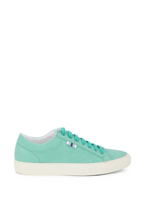Fedeli lace-up cotton sneakers - Green