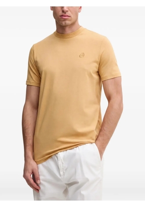 Karl Lagerfeld logo-embroidered crew-neck T-shirt - Yellow