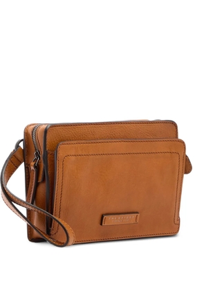 The Bridge leather clutch bag - Brown