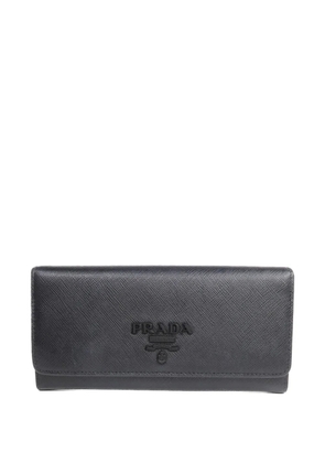Prada Pre-Owned logo-detail leather wallet - Black