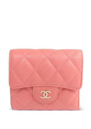 CHANEL Pre-Owned CC diamond-quilting wallet - Pink