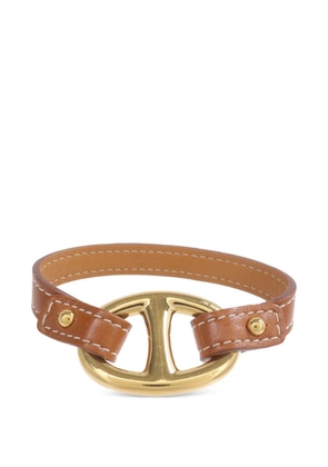 Hermès Pre-Owned Granville leather bracelet - Gold