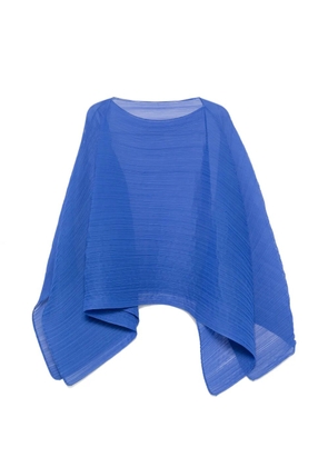 Pleats Please Issey Miyake pleated stole - Blue